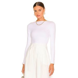 RE ONA Signature Long Sleeve in White Size S REVOLVE MSRP $75